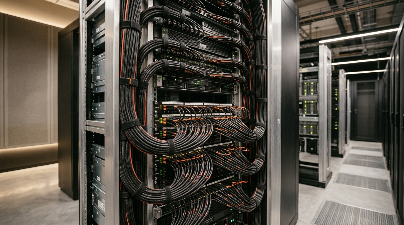 High density copper and fiber patch cabling